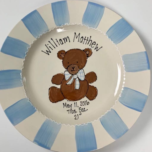 Personalized Birth Announcement Plate