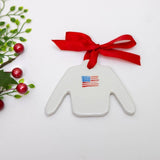 American Flag Sweater Christmas Ornament