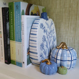 Blue and White Tall Pumpkins