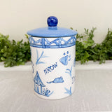 Chinoiserie Cat Treat Jar