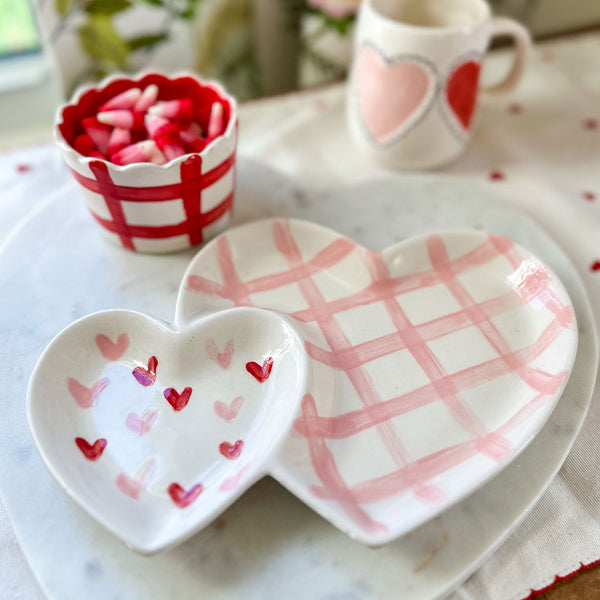 Double Heart Candy or Serving Dish – For Pete's Sake Pottery