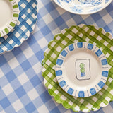 Scallop Gingham Plate
