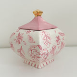 Pink Molly Gingham Ginger Jar