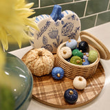 Blue and White Tall Pumpkins