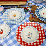 Ski Theme Plate Set