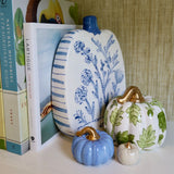 Blue and White Tall Pumpkins