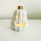 White Pumpkin Votive Lantern