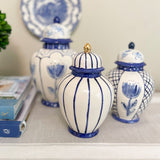 8" Sophie Stripe Ginger Jar