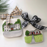 Custom Square Illustrated Home or Pet Ornament
