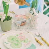 Modern Tall Chinoiserie Ceramic Bunny