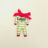 Personalized Pajama Christmas Ornament