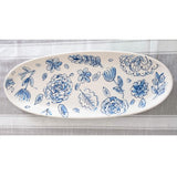 Large 21" Oval Floral Platter