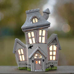 Large Ceramic Haunted House Lantern