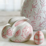 6" Hand Painted Ceramic Bunny Statue