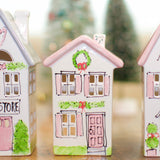 Pink Short House Village Lantern