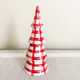 Patriotic Gingham and Floral Trees