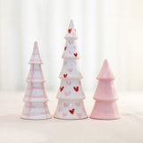 Valentine Gingham and Heart Trees
