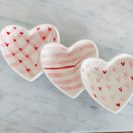 Heart's Desire Earring Valentine's Day donut polymer clay earrings cut