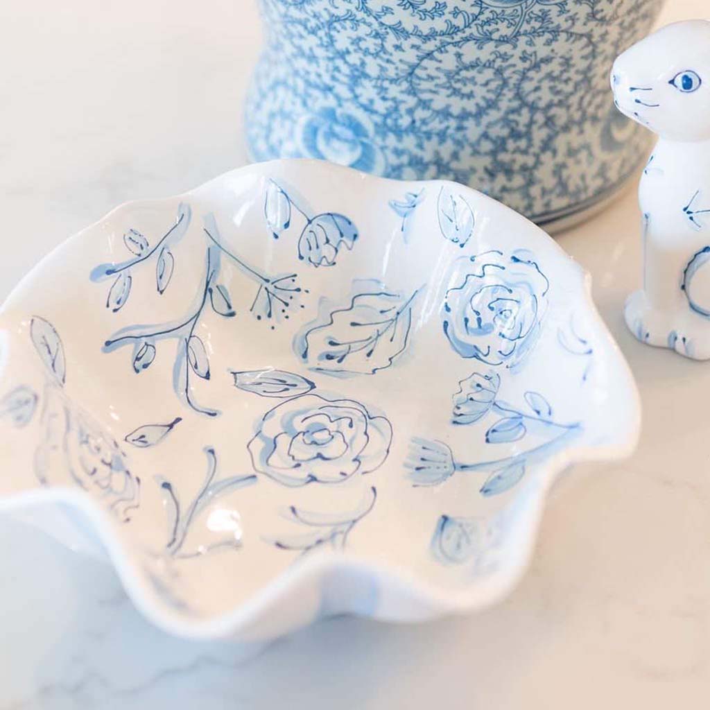 Blue and White Ceramic Trees – For Pete's Sake Pottery