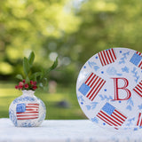 Reversible Floral Flag Ball Vase