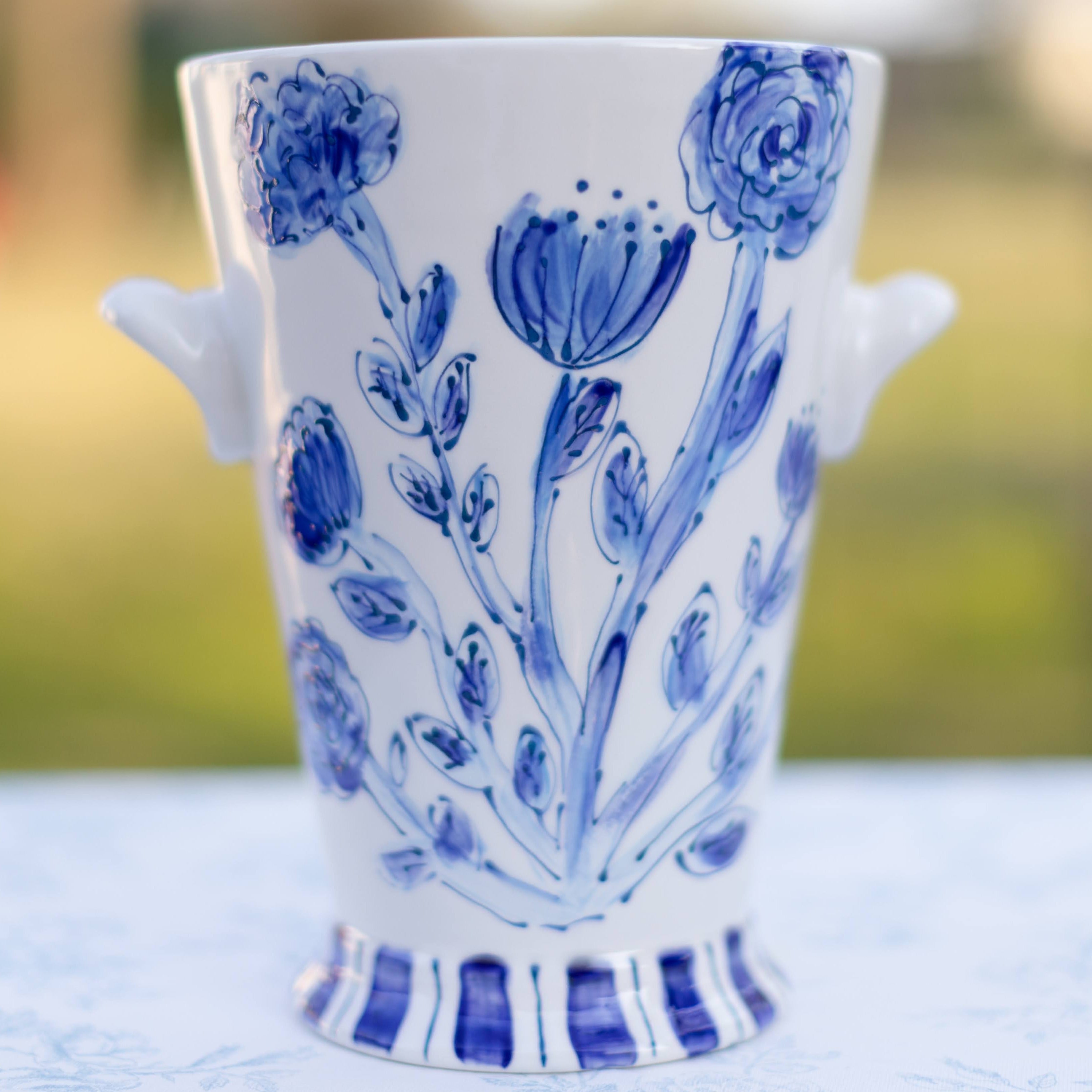 Floral Pattern Ice Bucket