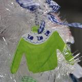 Preppy Sweater Christmas Ornament