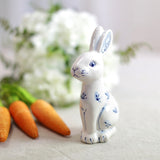 Modern Tall Chinoiserie Ceramic Bunny