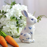 Modern Tall Chinoiserie Ceramic Bunny
