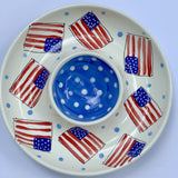 Fourth of July Chip and Dip Platter